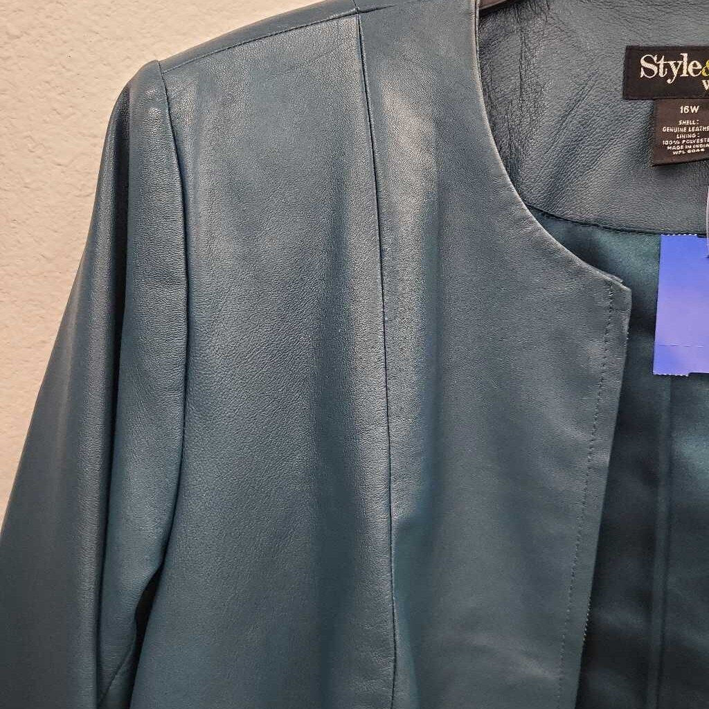 Style & Co Leather Jacket