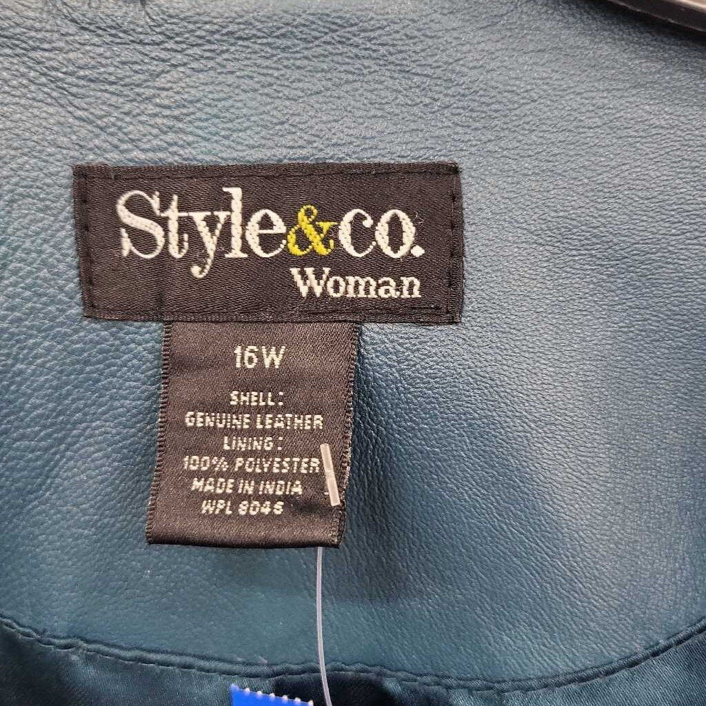 Style & Co Leather Jacket