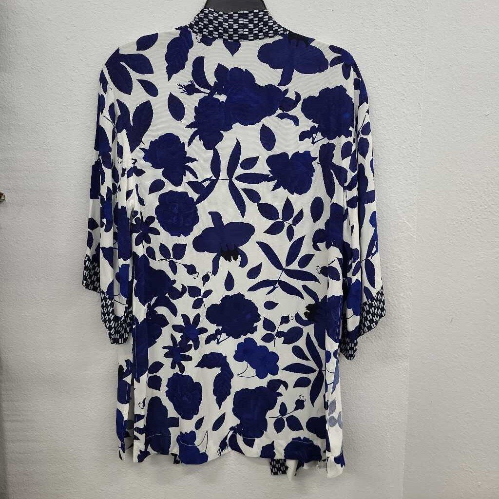 Cabi Floral Print Open Cardi