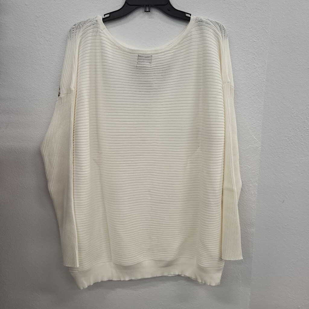 JM Collection Sequin LS Top NWT