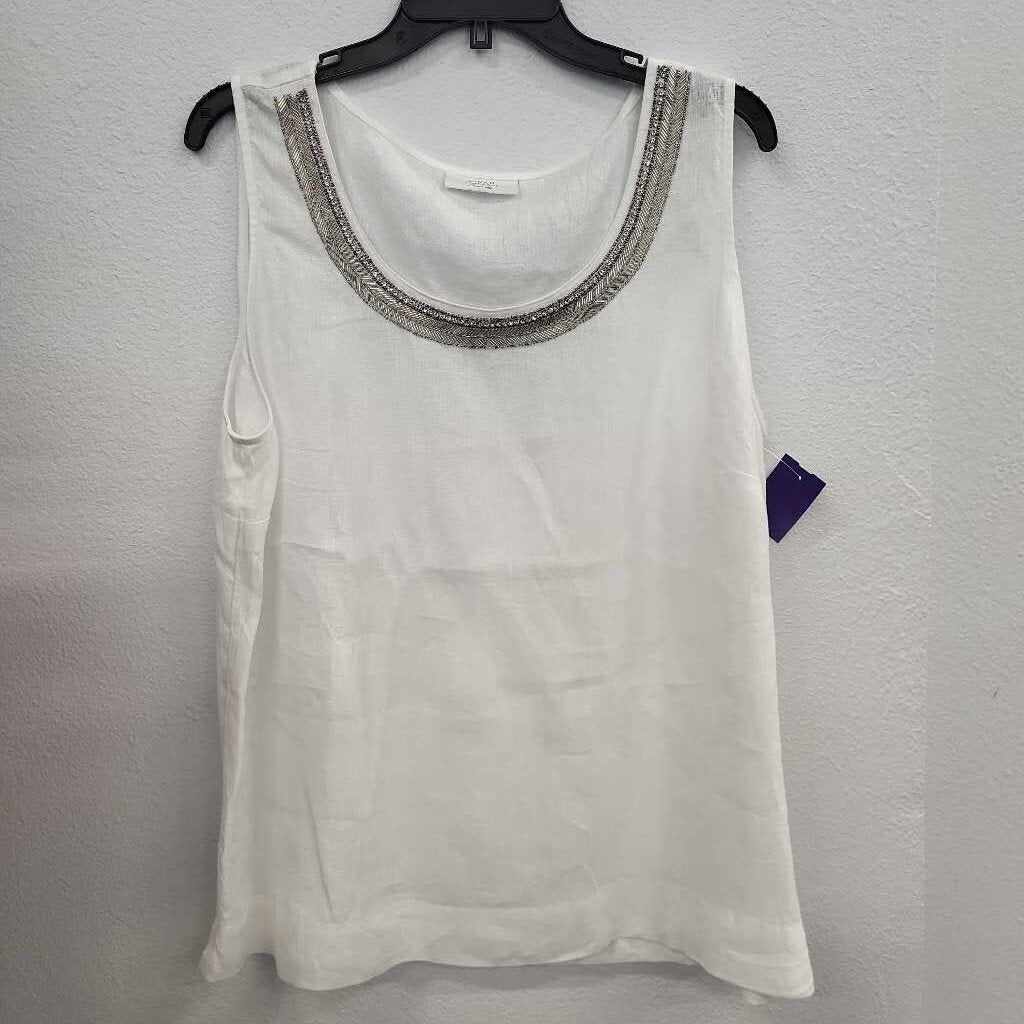 Charter Club SL 100% Linen SL Top