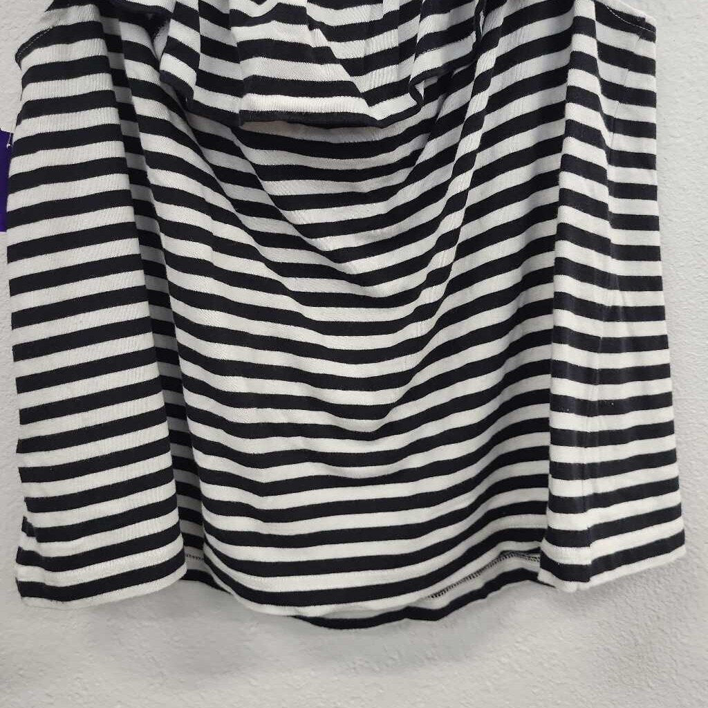 Kate Spade Broome Street Striped Over the Shoulder Top
