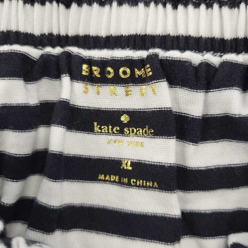 Kate Spade Broome Street Striped Over the Shoulder Top