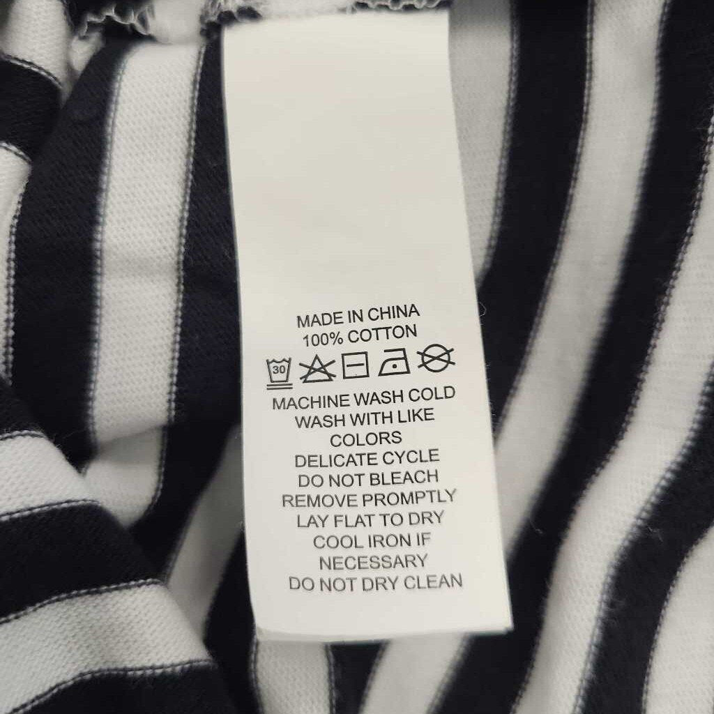 Kate Spade Broome Street Striped Over the Shoulder Top