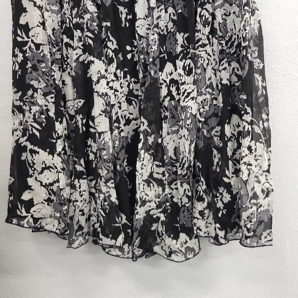 Nine West Floral Silk Skirt