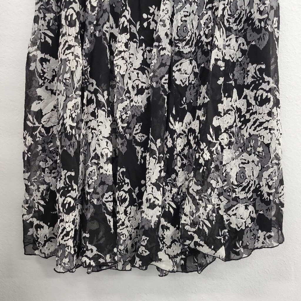 Nine West Floral Silk Skirt