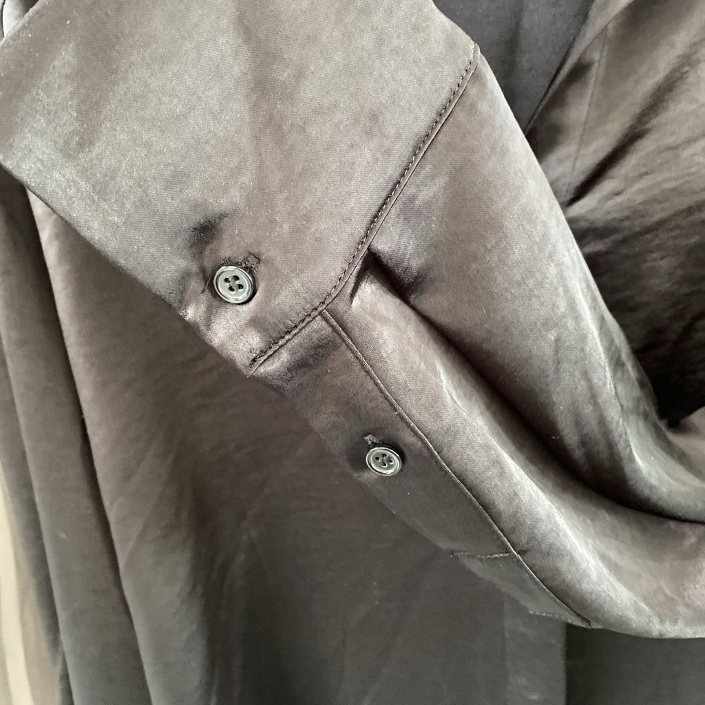 faux satin LS