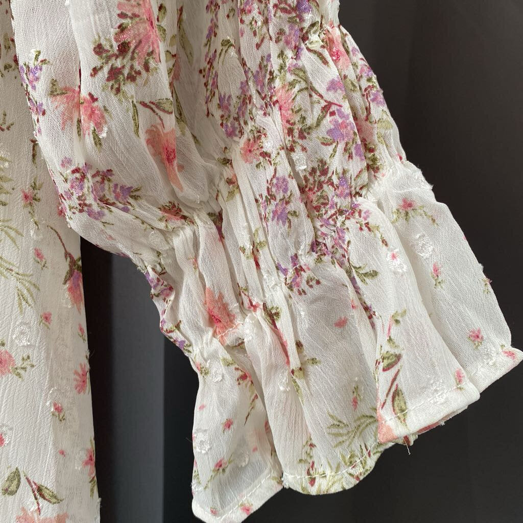 Floral Sheer LS
