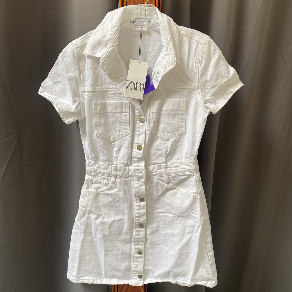 Jean Button Down Mini Dress
