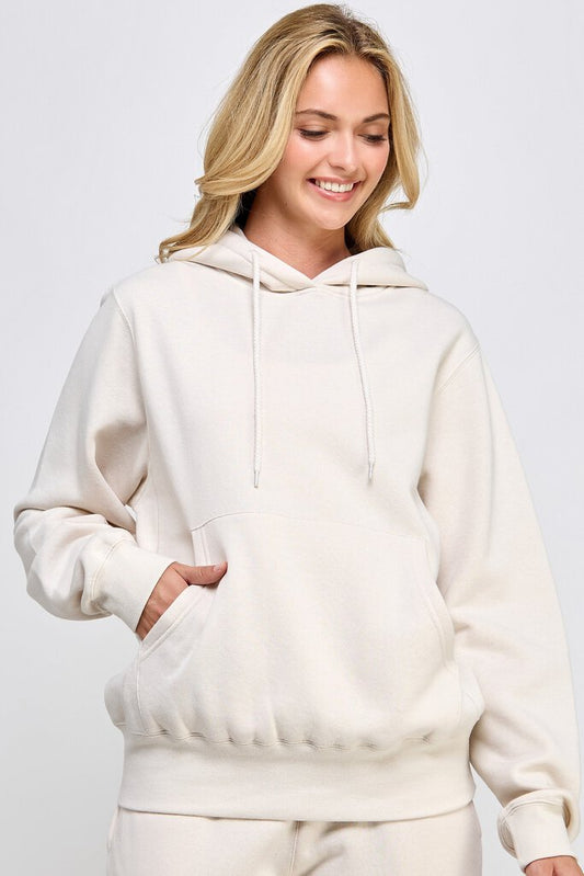 RELAX FIT FLEECE PULLOVER HOODIE