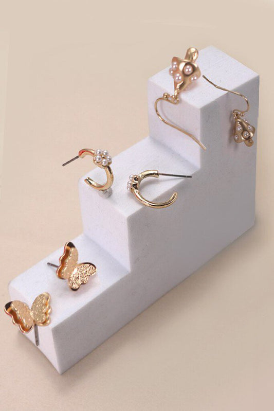 Josslyn Gold Hoop Earrings Set