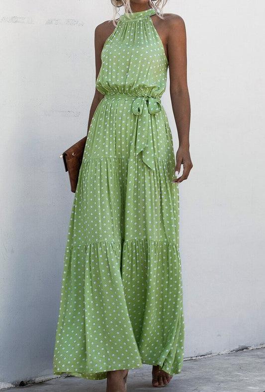 Polka Dot Maxi Dress