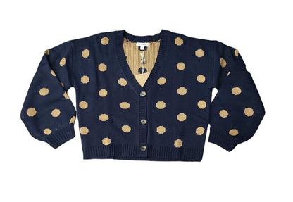 Polka Dot Button Up Cardigan