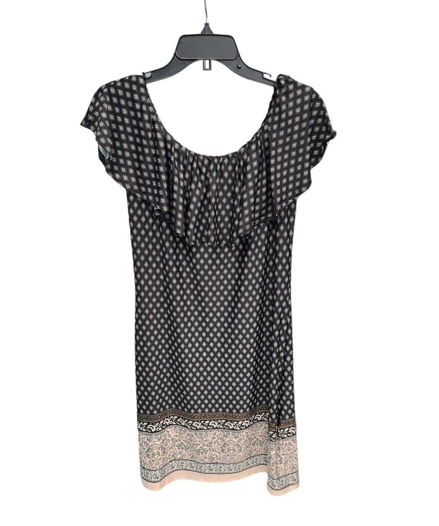 Off Shoulder, Pattern Print Dress