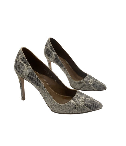 Animal Print Stud Design Heels