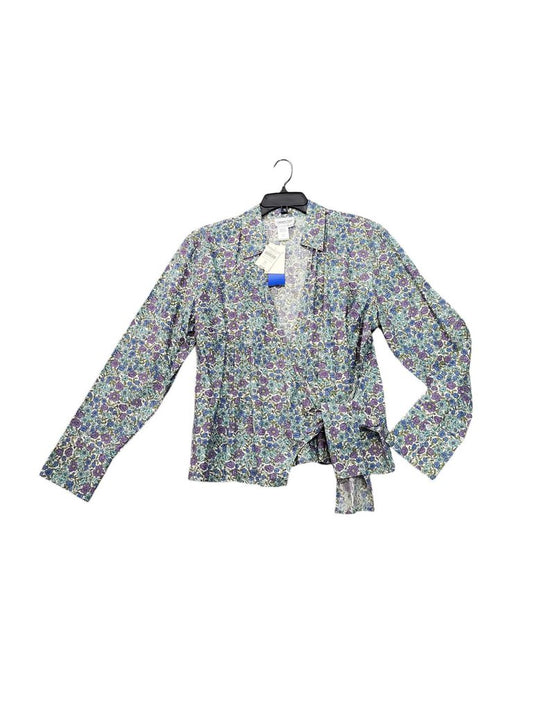 Floral Print LS Wrap