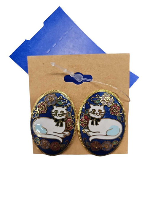 Vintage Cat Earrings