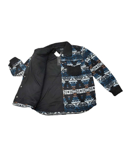 Aztec Print Sherpa Jacket