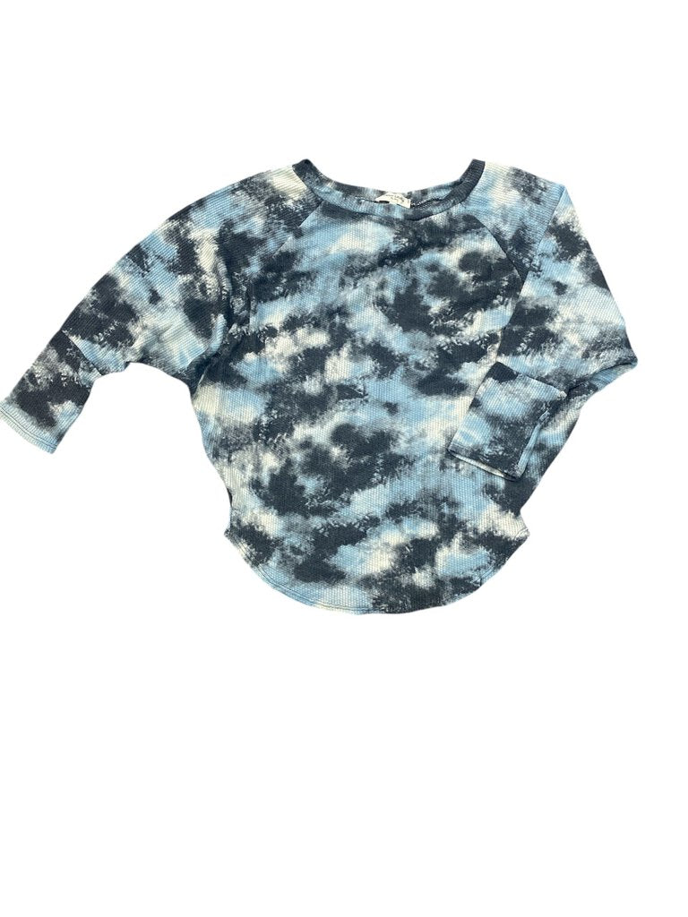 Waffle Tie Dye Long Sleeved Top