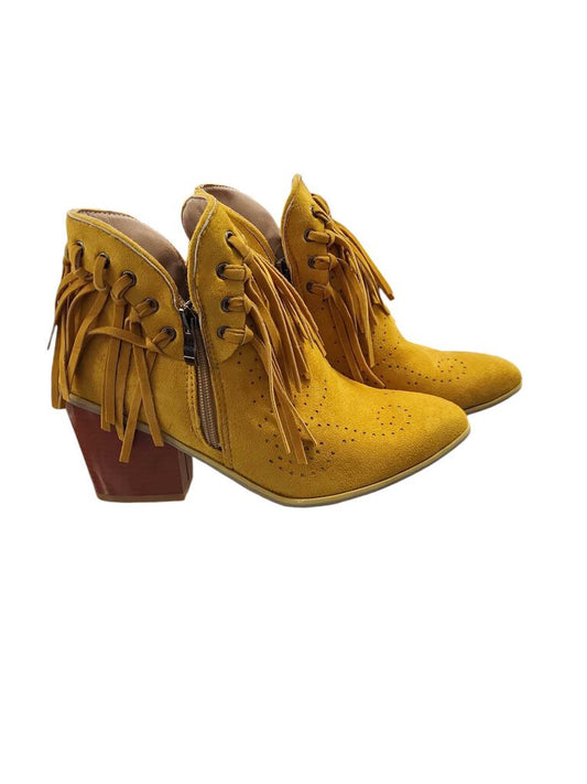 Fringe Design Booties