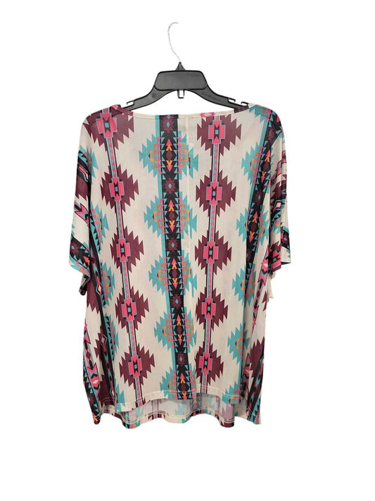 Southwestern Print Mesh SS