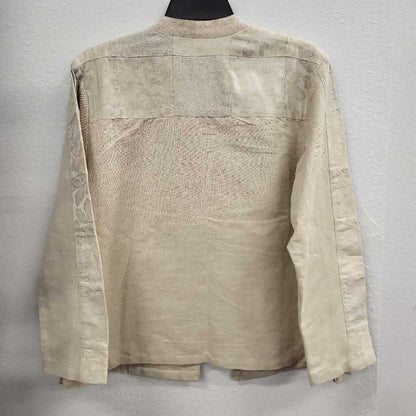 Coldwater Creek Women's Beige Linen Blouse