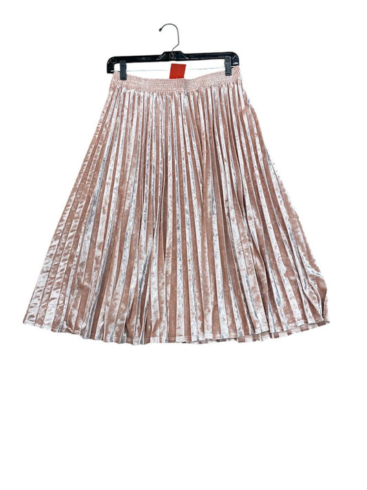 New Day Pleated Velvet Skirt