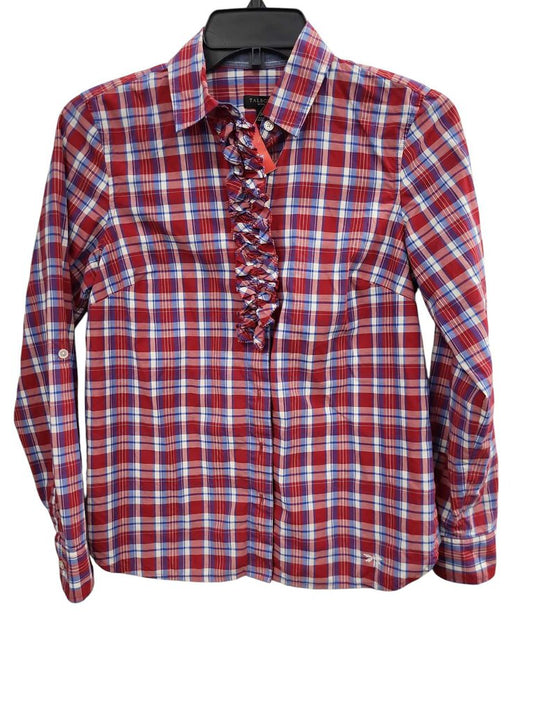 Talbots Petites Plaid Button-Up Shirt