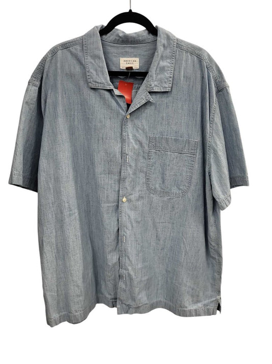 American Eagle Chambray Short Sleeve Shirt