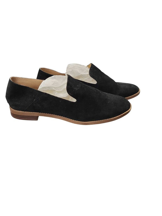 Franco Sarto Women's Black Suede Slip-On Shoes