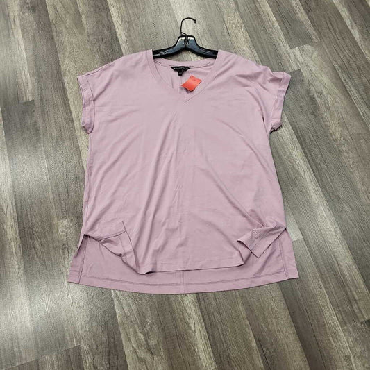 Banana Republic Pink V-Neck Short Sleeve Top