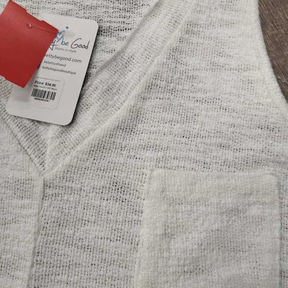 Cherish Small Off White Tank Top