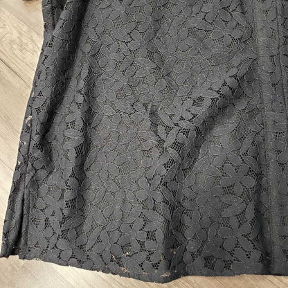 CeCe Women's Black Lace Blouse