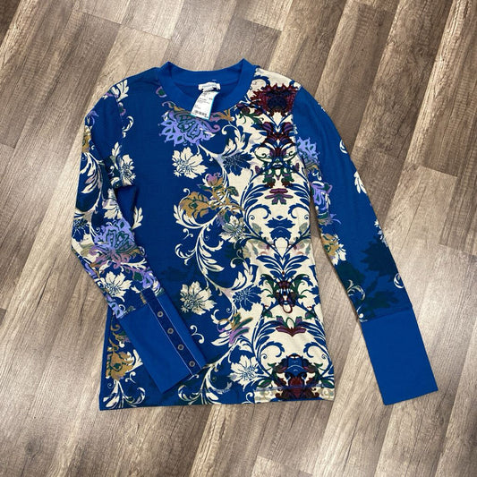 Floral Print Waffle LS