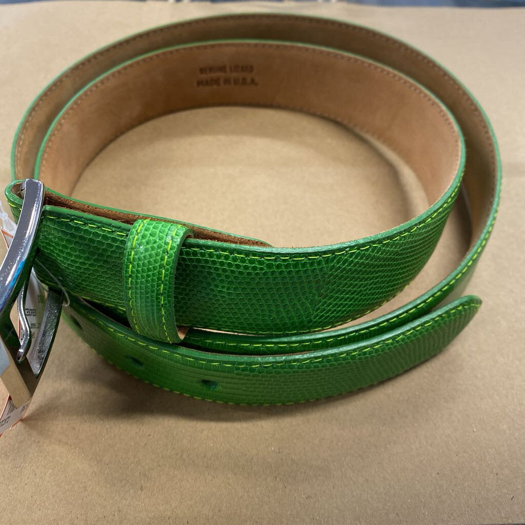 Lizard Leather Belt