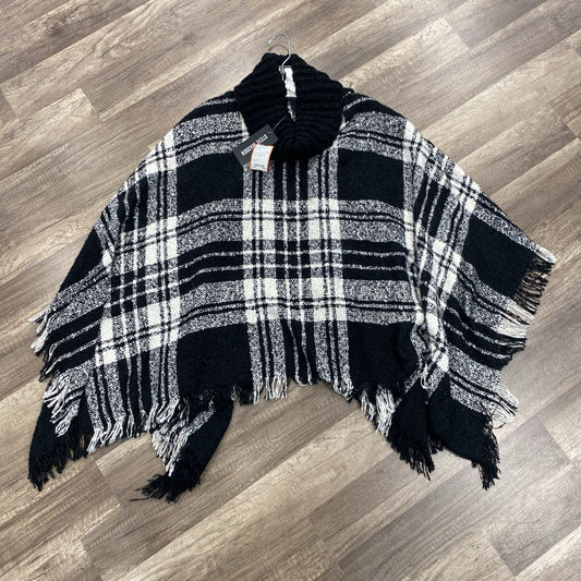 Knit Fringed Poncho