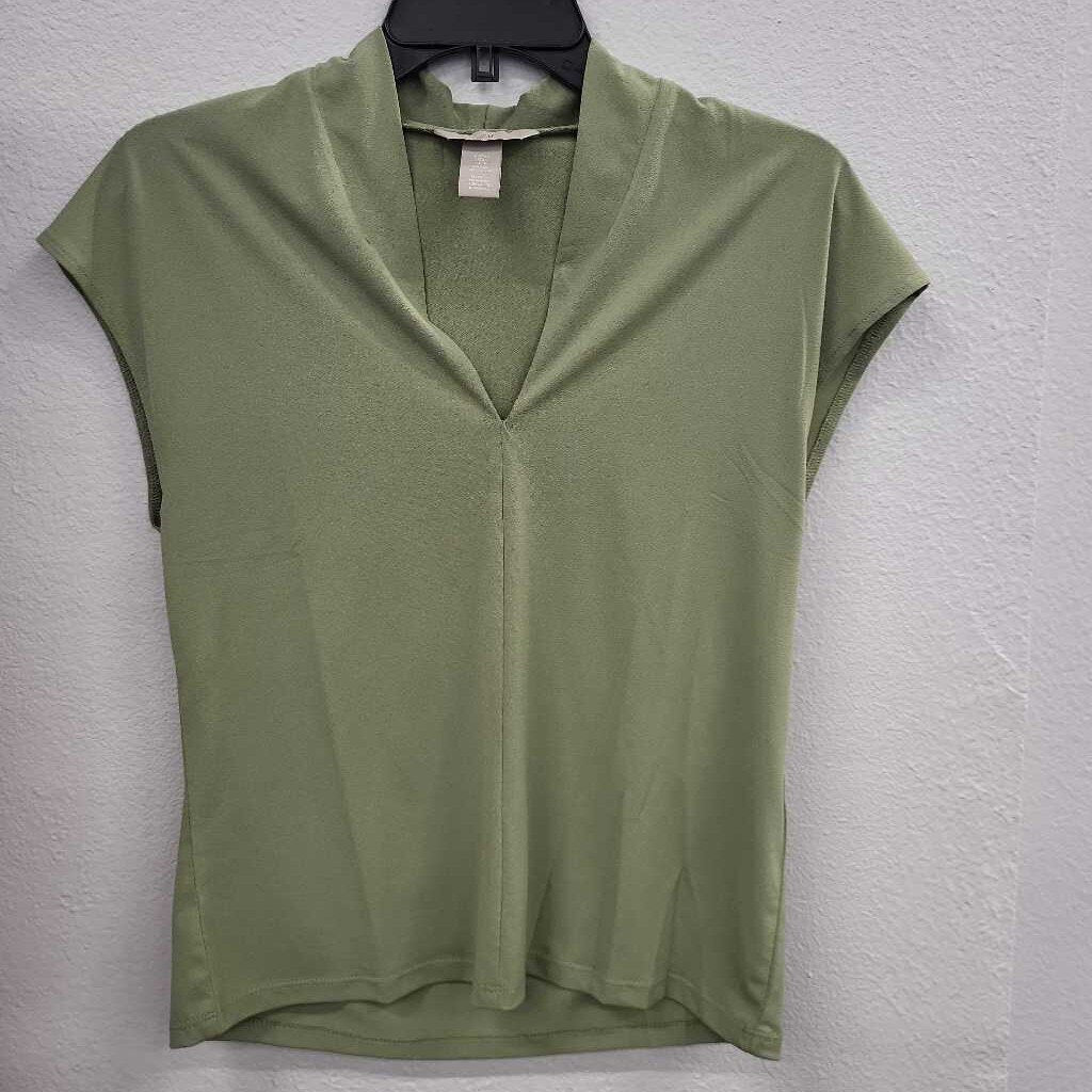 H&M Women's Light Green Top