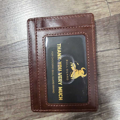 Bull Guard Leather Credit Card Holder