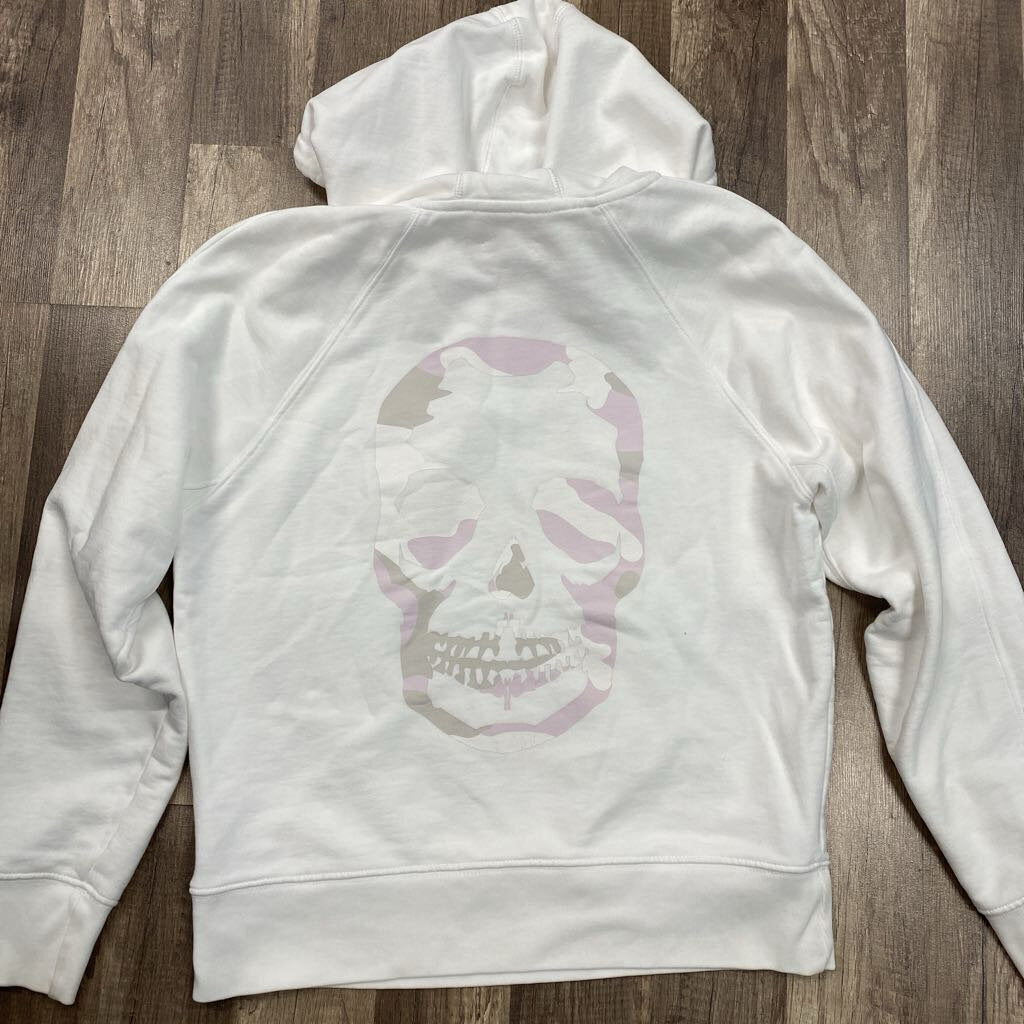 Zadig & Voltaire White Skull Hoodie