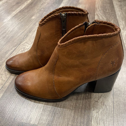 Brown Leather Ankle Boots