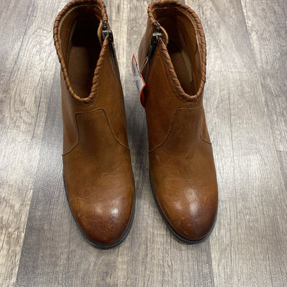 Brown Leather Ankle Boots