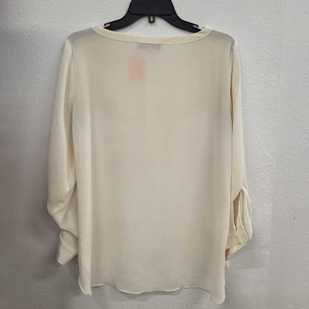 LOFT Women's Cream Long Sleeve Top