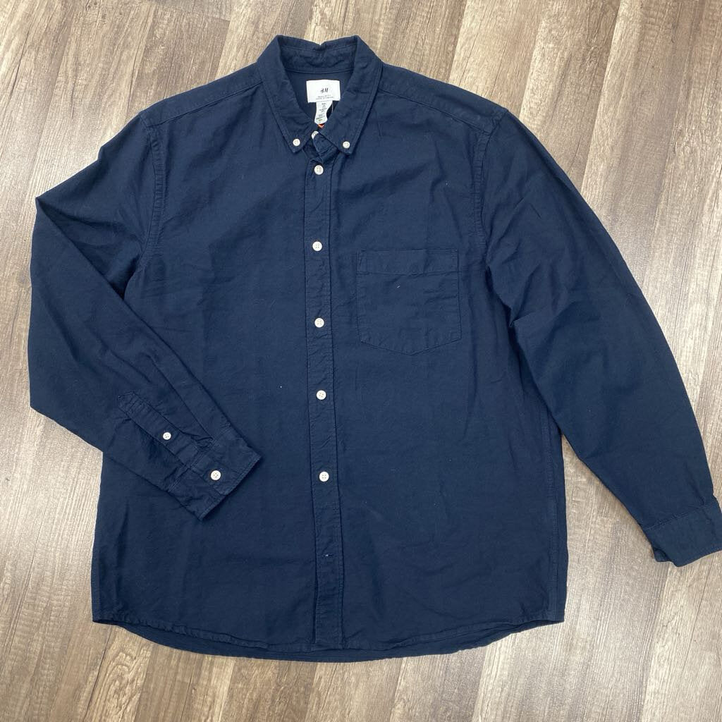 H&M Regular Fit Long Sleeve Button-Up Shirt