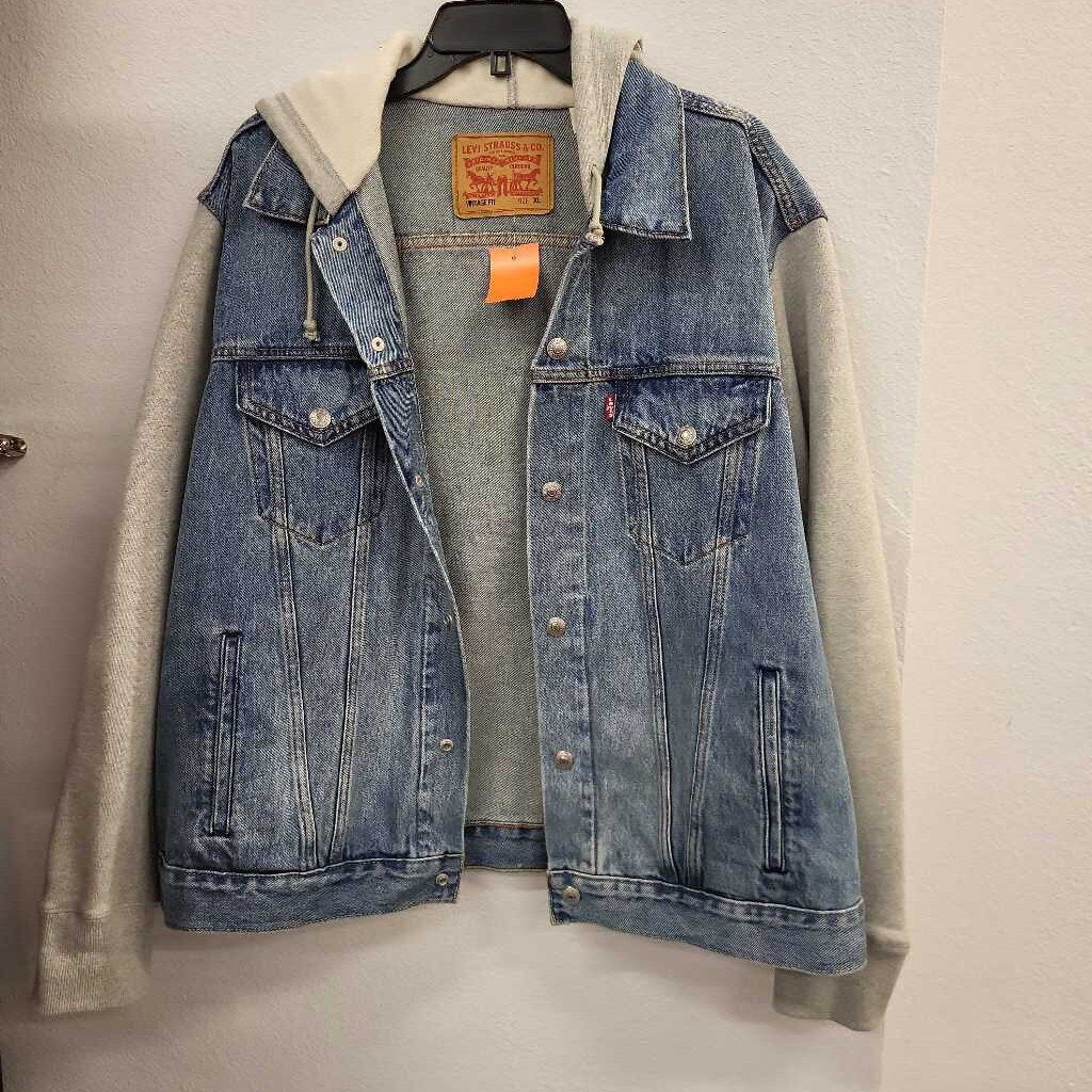 Levi Strauss Vintage Fit Denim Jacket with Hoodie