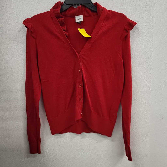 Cabi Women's Red Cardigan Sweater
