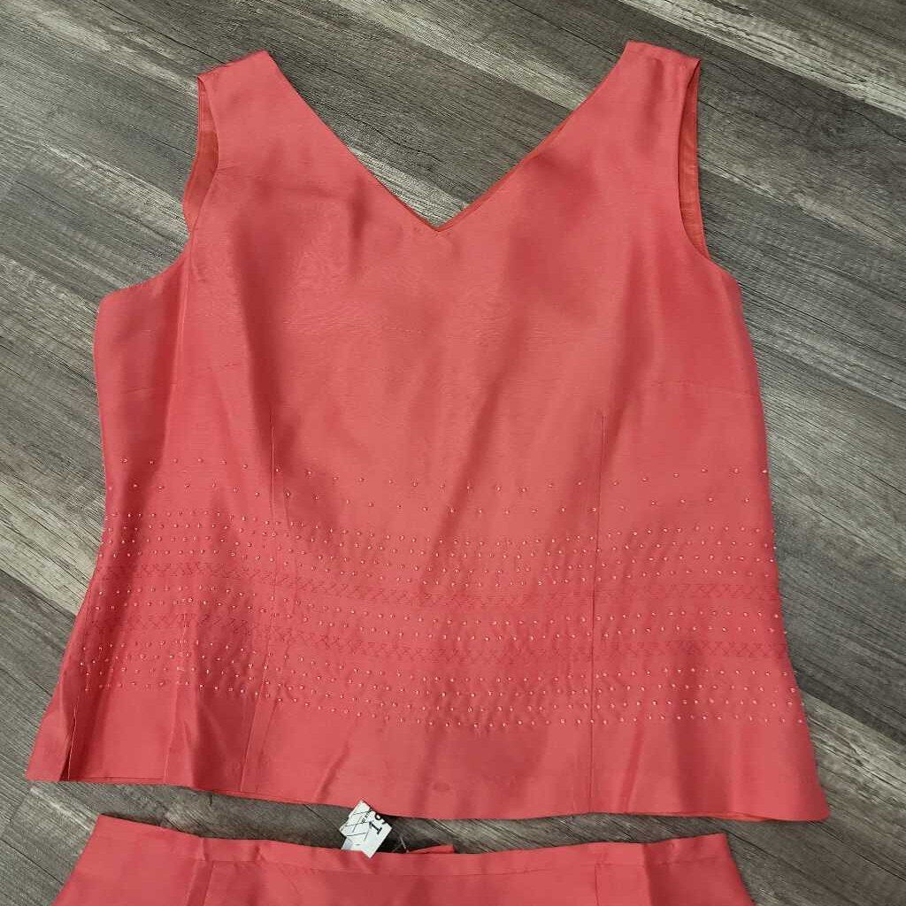 Robbie Bee Beaded 2pc SL Top & Skirt