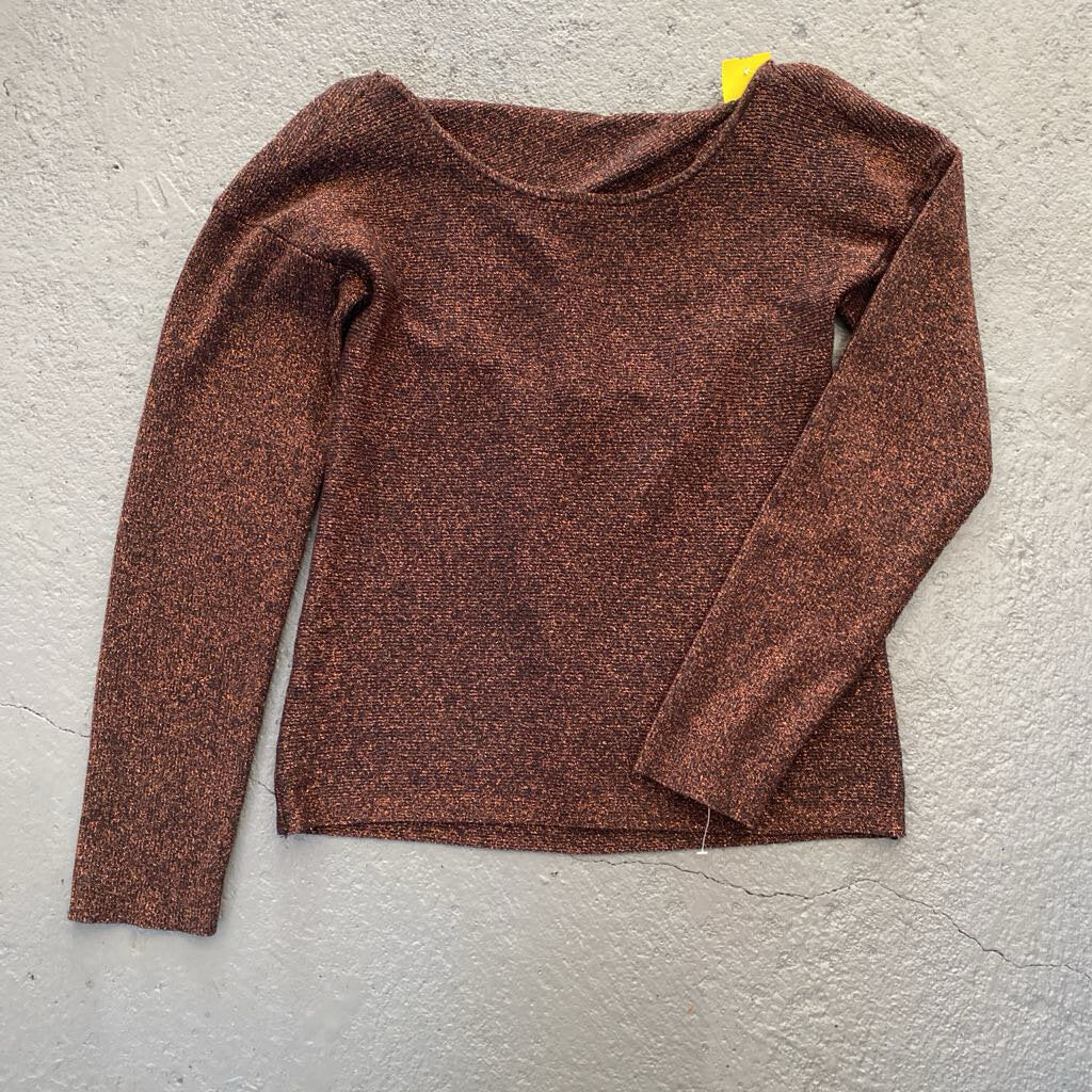 Shimmer Back Crisscross LS