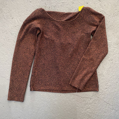 Shimmer Back Crisscross LS