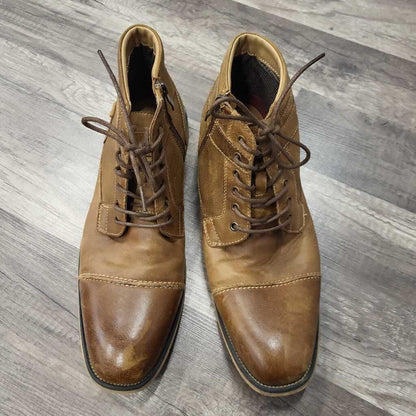 Steve Madden Men's Brown Lace-Up Boots