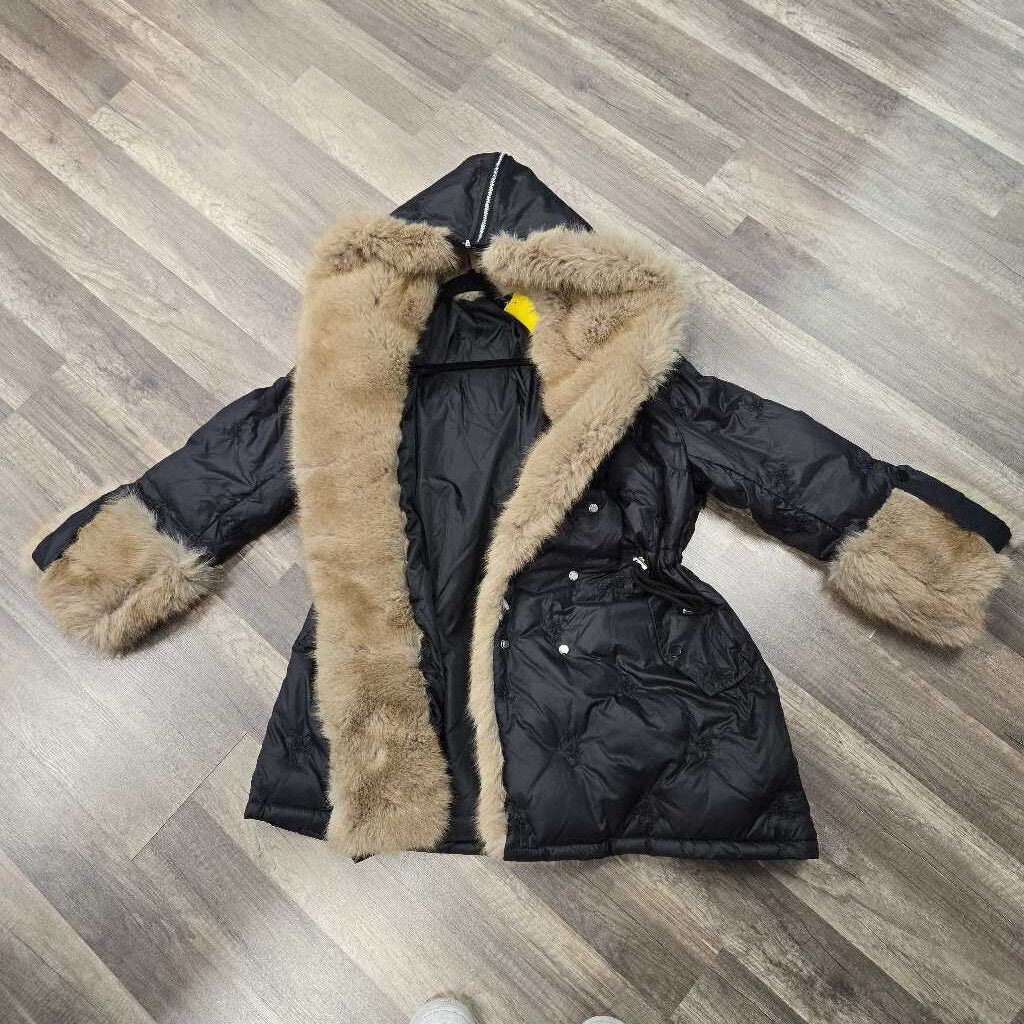 Faux Fur Trim Hooded Jacket